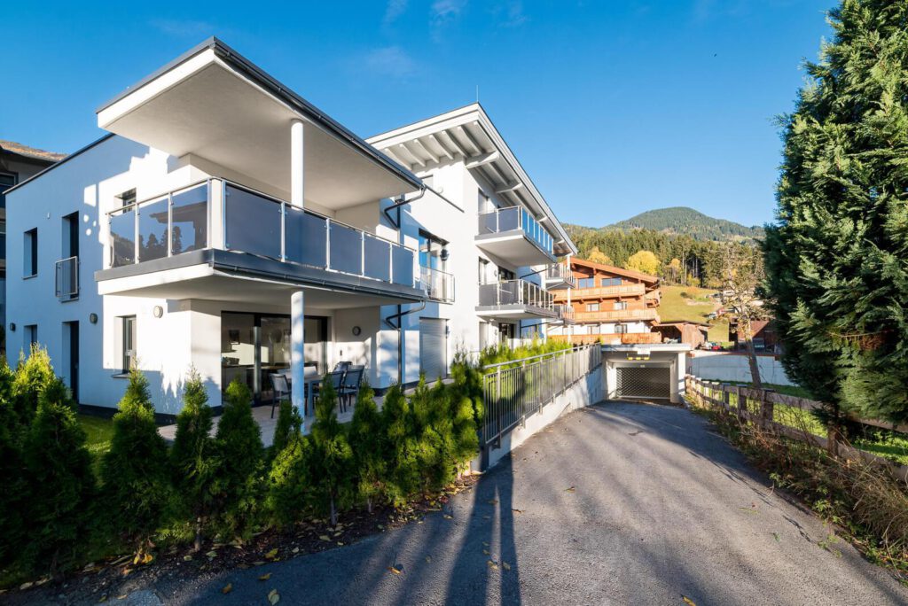 Tiefgarageneinfahrt zum Apartment 17